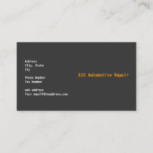 Reparatie van auto's visitekaartje (Achterkant)