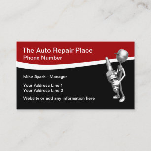 Reparatie van auto's Vonkontakt Visitekaartje