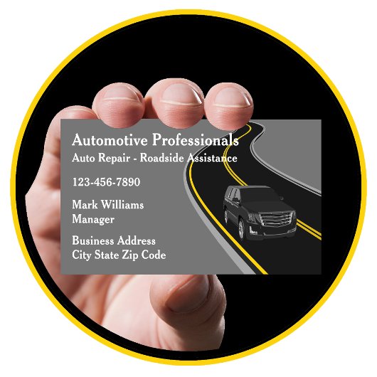 Reparatie van auto's Weghulp Visitekaartje