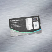 Reparatie van Black Mesh Steel Home Appliances Magnetisch Visitekaartje (Voorbeeld)