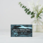 Reparatie van botsingen met auto's visitekaartje (Staand voorkant)