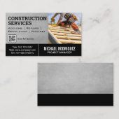 Reparatie van dak bouwvakker visitekaartje (Voorkant / Achterkant)