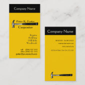 Reparatie van de hamer van Carpenter Visitekaartje (Voorkant / Achterkant)