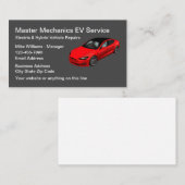 Reparatie van elektrische auto's visitekaartje (Voorkant / Achterkant)