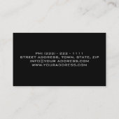 Reparatie van het autoverhuurcentrum visitekaartje (Achterkant)