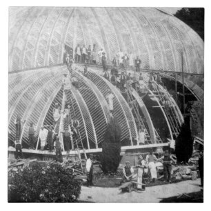 Reparatie van het Grote Conservatorium in Chatsw Tegeltje