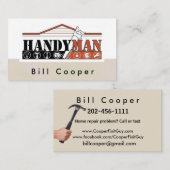  reparatie van het Huis van de Handyman Visitekaartje (Voorkant / Achterkant)