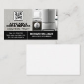Reparatie van huishoudelijke apparaten | QR-code Visitekaartje (Voorkant / Achterkant)
