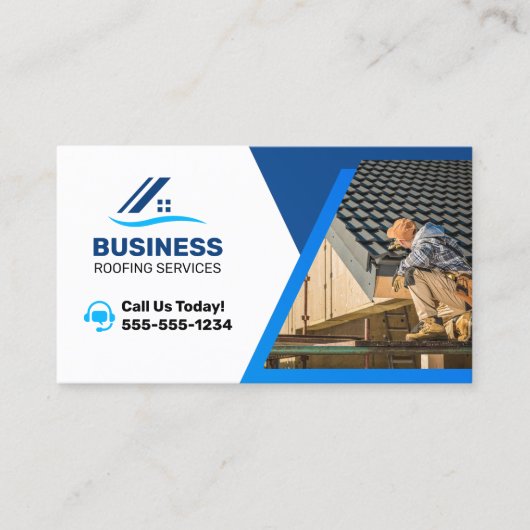 Reparatie van lokale dakbedekking, dakbedekking, g visitekaartje (Voorkant)