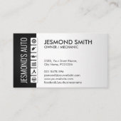 Reparatie van mechanische auto's visitekaartje (Voorkant)