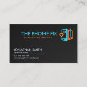 Reparatie van moderne smartphones  visitekaartje (Voorkant)