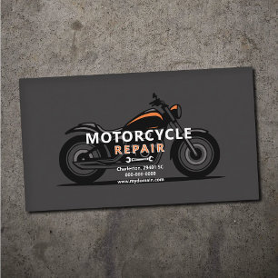 Reparatie van motorfietsen visitekaartje