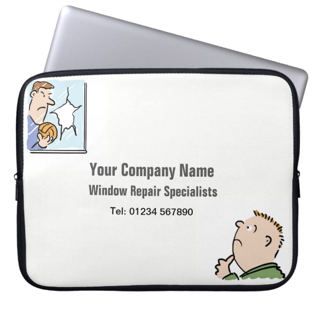 Reparatie van ramen Computerhoes Laptop Sleeve (Voorkant)