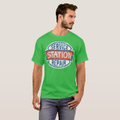 Reparatie van service stations t-shirt (Voorkant volledig)