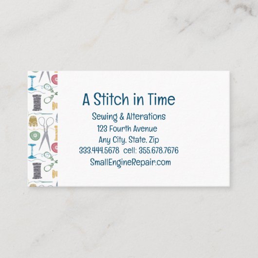 Reparatie van tijdlijnwijzigingen visitekaartje (Voorkant)