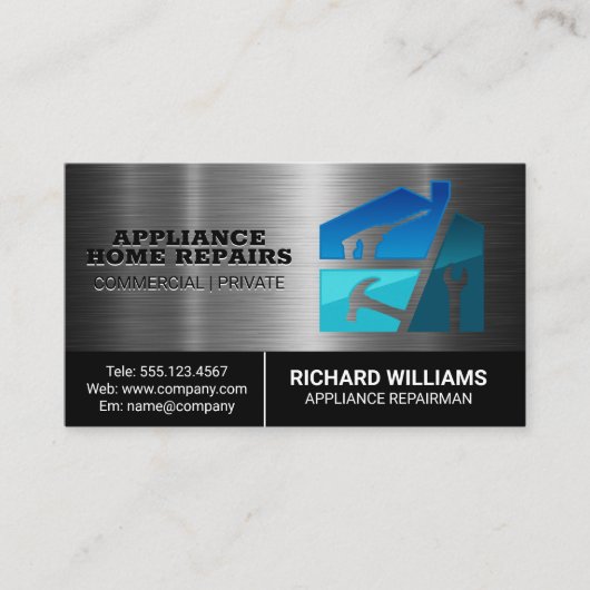 Reparatie van toestellen | Handgereedschap Visitekaartje (Voorkant)