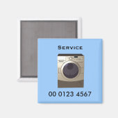 Reparatie - wasmachine service label magneet (Voorkant / Achterkant)