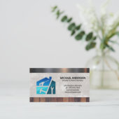 Reparatieapparatuur | materiaal van houtmetaal visitekaartje (Staand voorkant)