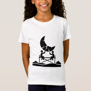 Reparatiearbeiders aan gebarsten maan op steiger o t-shirt