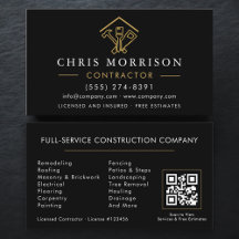 Reparatiebedrijf thuis Black Gold QR-code