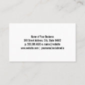 Reparatiebedrijf voor auto's | Auto-onderdelen Visitekaartje (Achterkant)