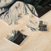 Reparatiebedrijf voor oldtimer auto's Auto monteur Legpuzzel (Zijkant)