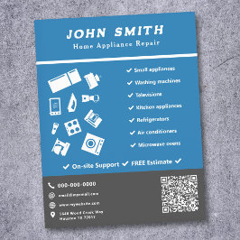 Reparatiefilter voor thuisapparatuur flyer