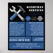 Reparatiegereedschap, Handyman-advertenties Poster (Voorkant)