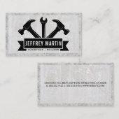 Reparatiegereedschappen Logo | Marmer Concrete Visitekaartje (Voorkant / Achterkant)