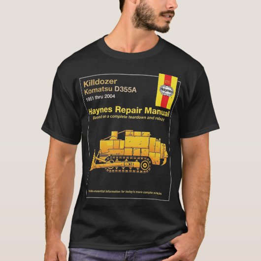 Reparatiehandleiding voor Killdozer T-shirt (Voorkant)