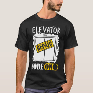 Reparatiemodus voor de lift Inspecteur op de lift T-shirt
