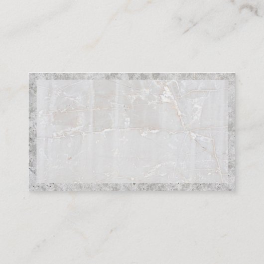 Reparatiepictogrammen | Marmer Betonnen Visitekaar Visitekaartje (Achterkant)