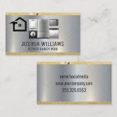 Reparatieprogramma's | Metaalhout voor toestellen Visitekaartje (Voorkant / Achterkant)