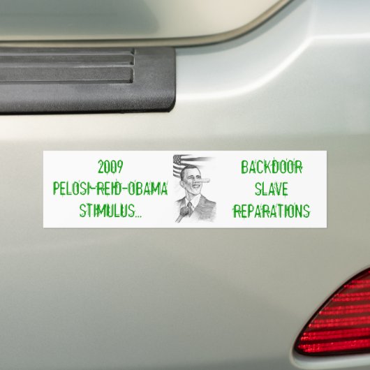 Reparaties achterdoor slave bumpersticker (Op auto)
