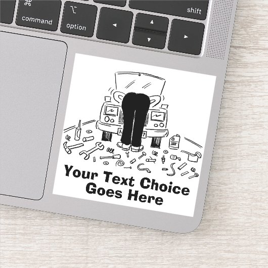 Reparaties en onderhoud van auto's sticker (Detail)