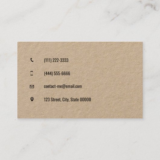  reparaties thuis | Geen website Visitekaartje (Achterkant)