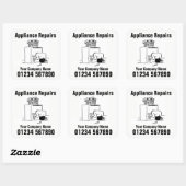 Reparaties voor binnenlandse apparaten vierkante sticker (Vel)