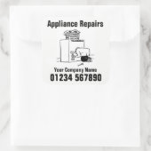 Reparaties voor binnenlandse apparaten vierkante sticker (Tas)