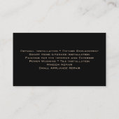 Reparatieservice Handyman Home Improvement Visitekaartje (Achterkant)