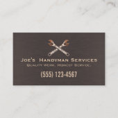 Reparatieservice Handyman Home Improvement Visitekaartje (Voorkant)