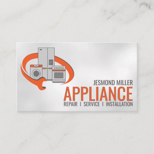 Reparatieservices voor apparaten visitekaartje (Voorkant)