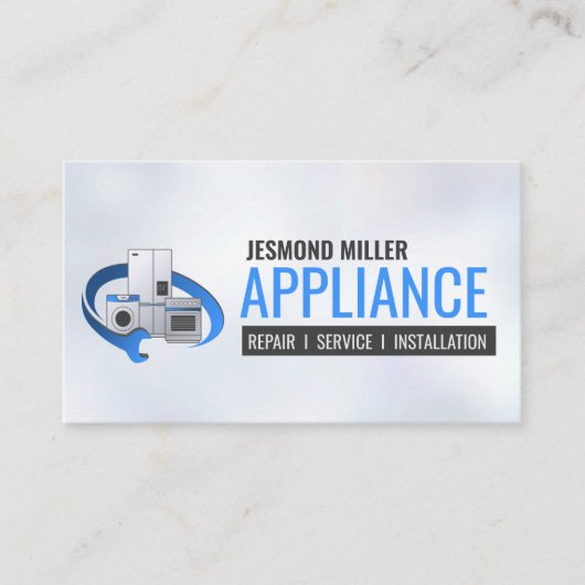 Reparatieservices voor apparaten visitekaartje (Voorkant)