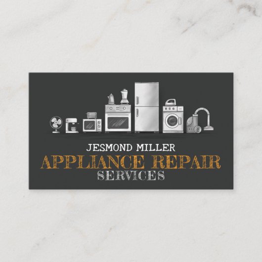 Reparatieservices voor apparaten visitekaartje (Voorkant)