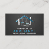 Reparatieservices voor apparaten visitekaartje (Voorkant)