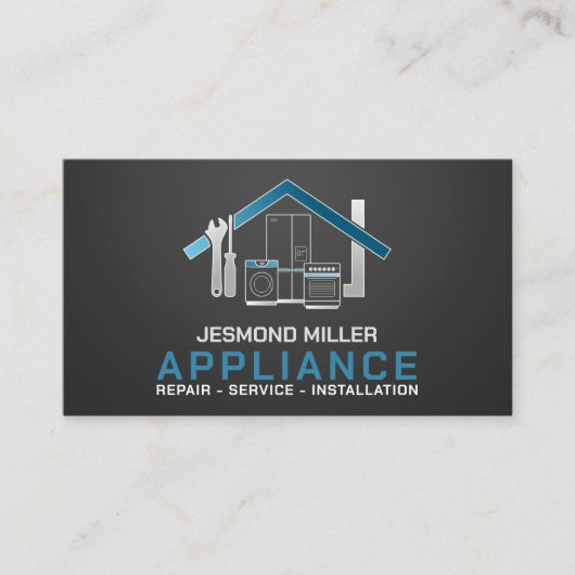 Reparatieservices voor apparaten visitekaartje (Voorkant)