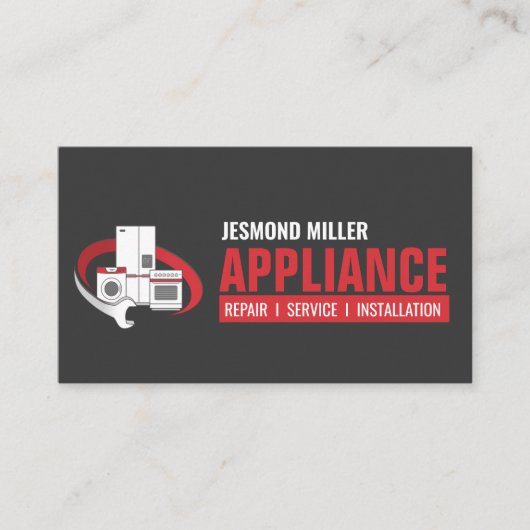 Reparatieservices voor apparaten visitekaartje (Voorkant)