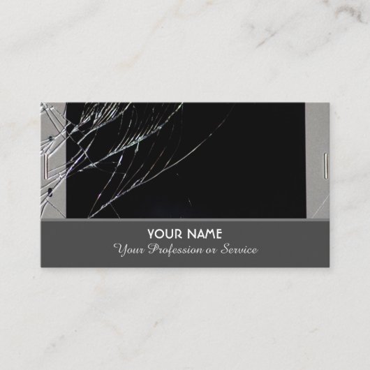 Reparatieservices voor martphone visitekaartje (Voorkant)