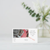 Reparatiewerkplaats voor grasmaaiers visitekaartje (Staand voorkant)