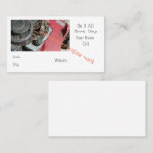 Reparatiewerkplaats voor grasmaaiers visitekaartje (Voorkant / Achterkant)