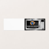 Reparator met moersleutel | Magnetrontoestel Visitekaartje (Buitenkant ongevouwen)